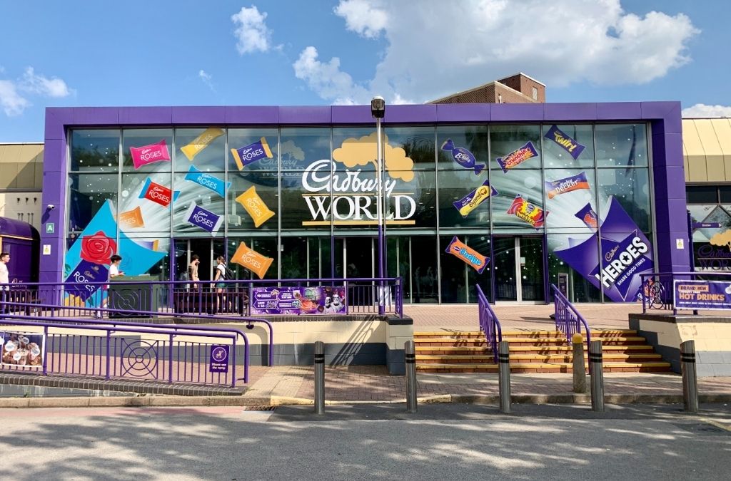 Lối vào Cadbury World tại Bournville Birmingham