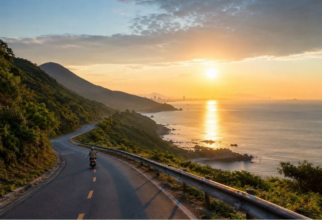 Bình minh trên cung đường ven biển Sơn Trà