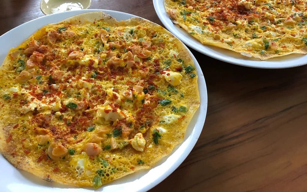 Bánh tráng nướng Sương Sương trên đường Triệu Việt Vương 