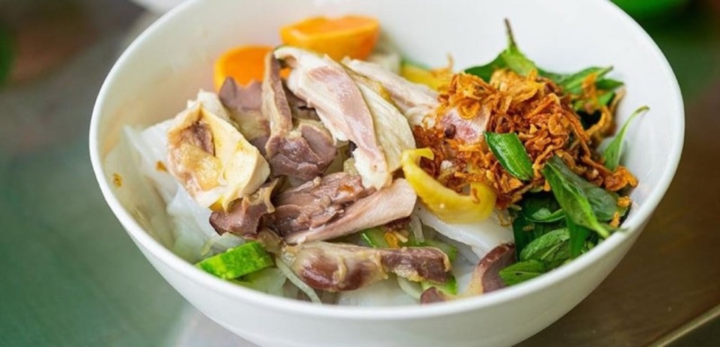 Bánh ướt lòng gà Thảo tại khu quy hoạch Triệu Việt Vương Đà Lạt