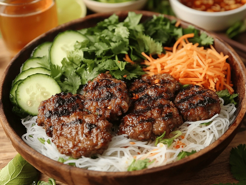 Bún Chả Cửu Long 2007 với phần ăn đầy đặn