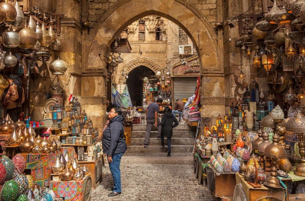 Đèn lồng thủ công tại chợ Khan el-Khalili ở Cairo.