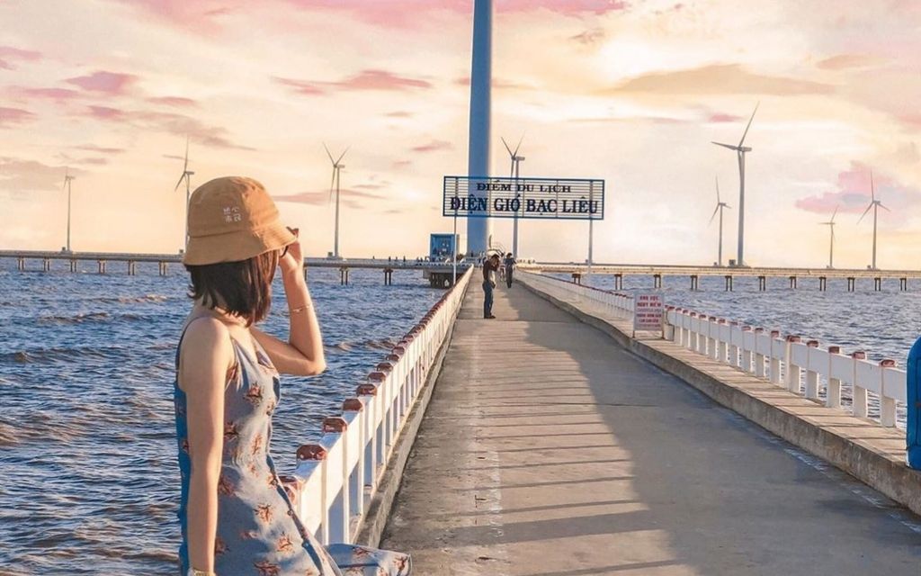 Con đường ra cánh đồng điện gió Bạc Liêu