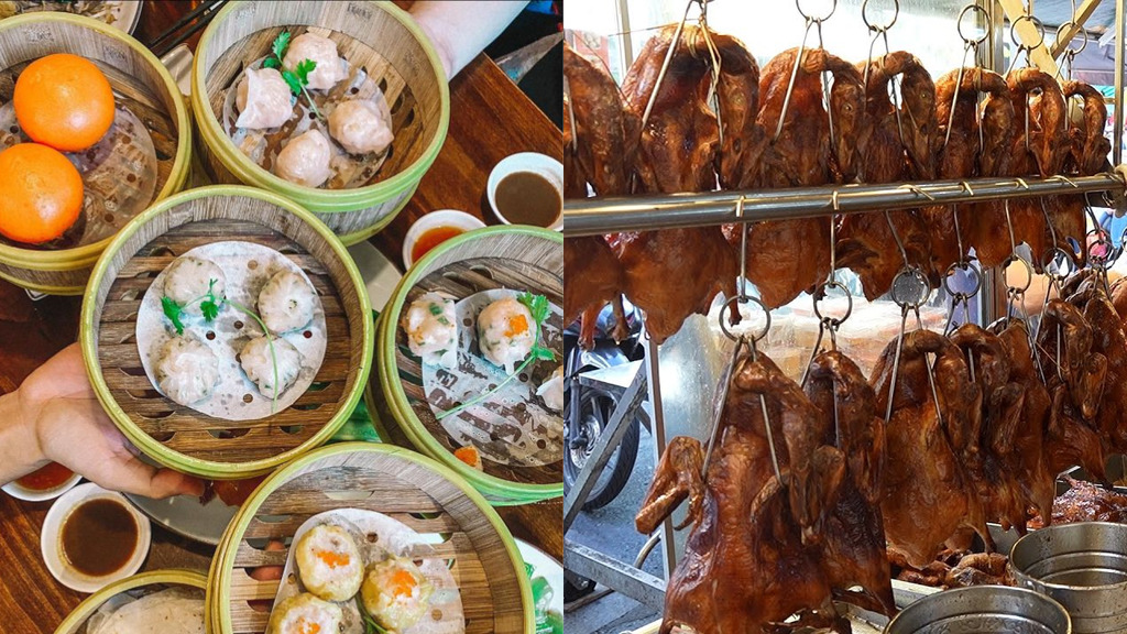 Thưởng thức dimsum và vịt quay kiểu Hoa