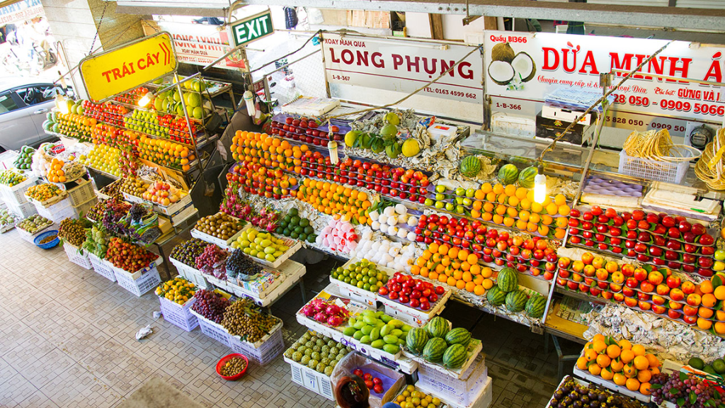 Hình ảnh chợ Đà Lạt buổi sáng 