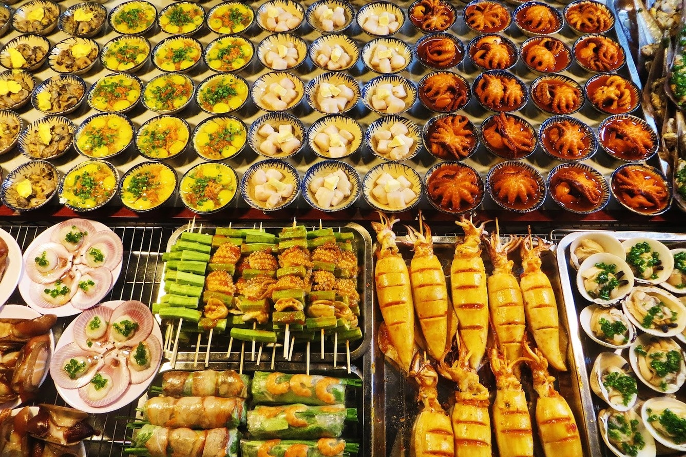 Hải sản tươi ngon tại chợ đêm Phú Quốc