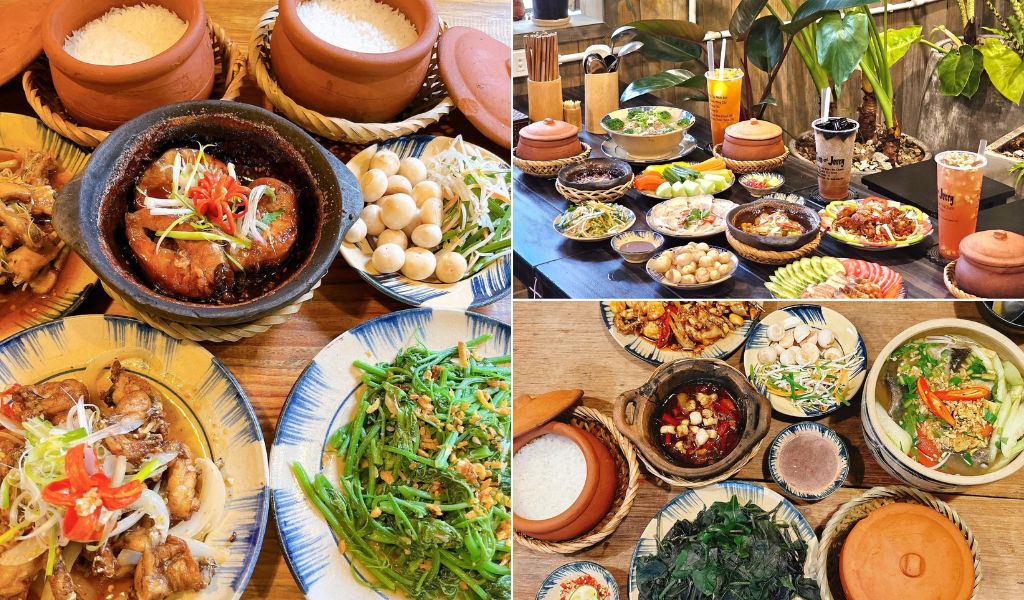 Cá tầm kho tộ tại Tiệm Cơm Củi Đà Lạt