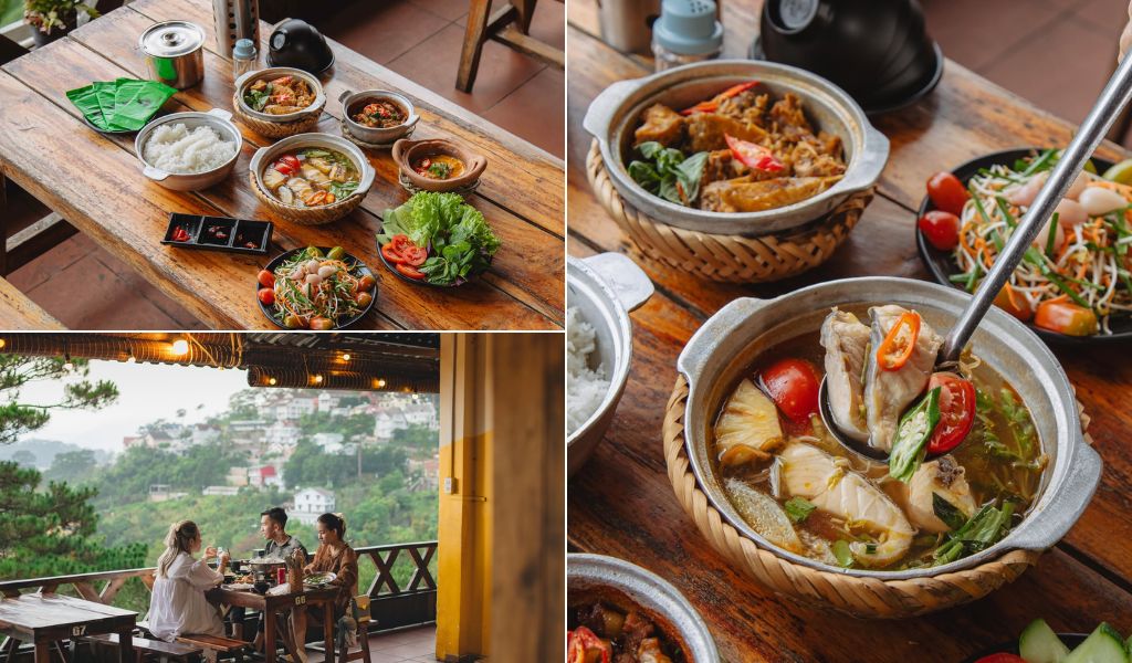 Canh chua cá tầm tại Tiệm Cơm Nhà Thông Đà Lạt