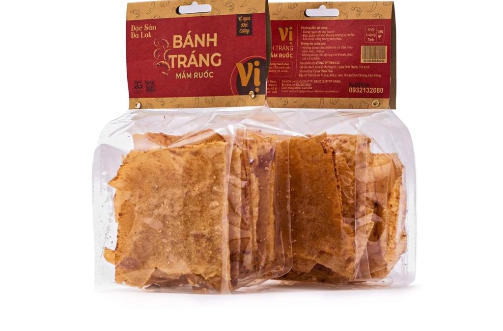 Bánh tráng mắm ruốc đặc sản Đà Lạt 
