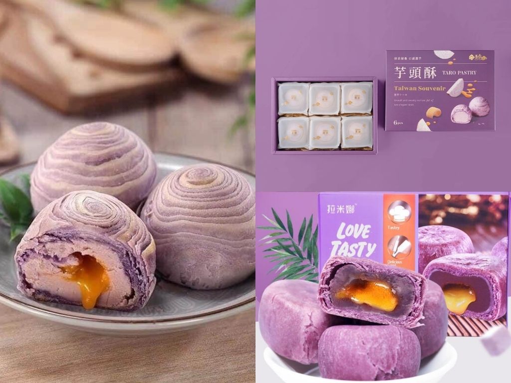 Snack khoai môn Đài Loan.