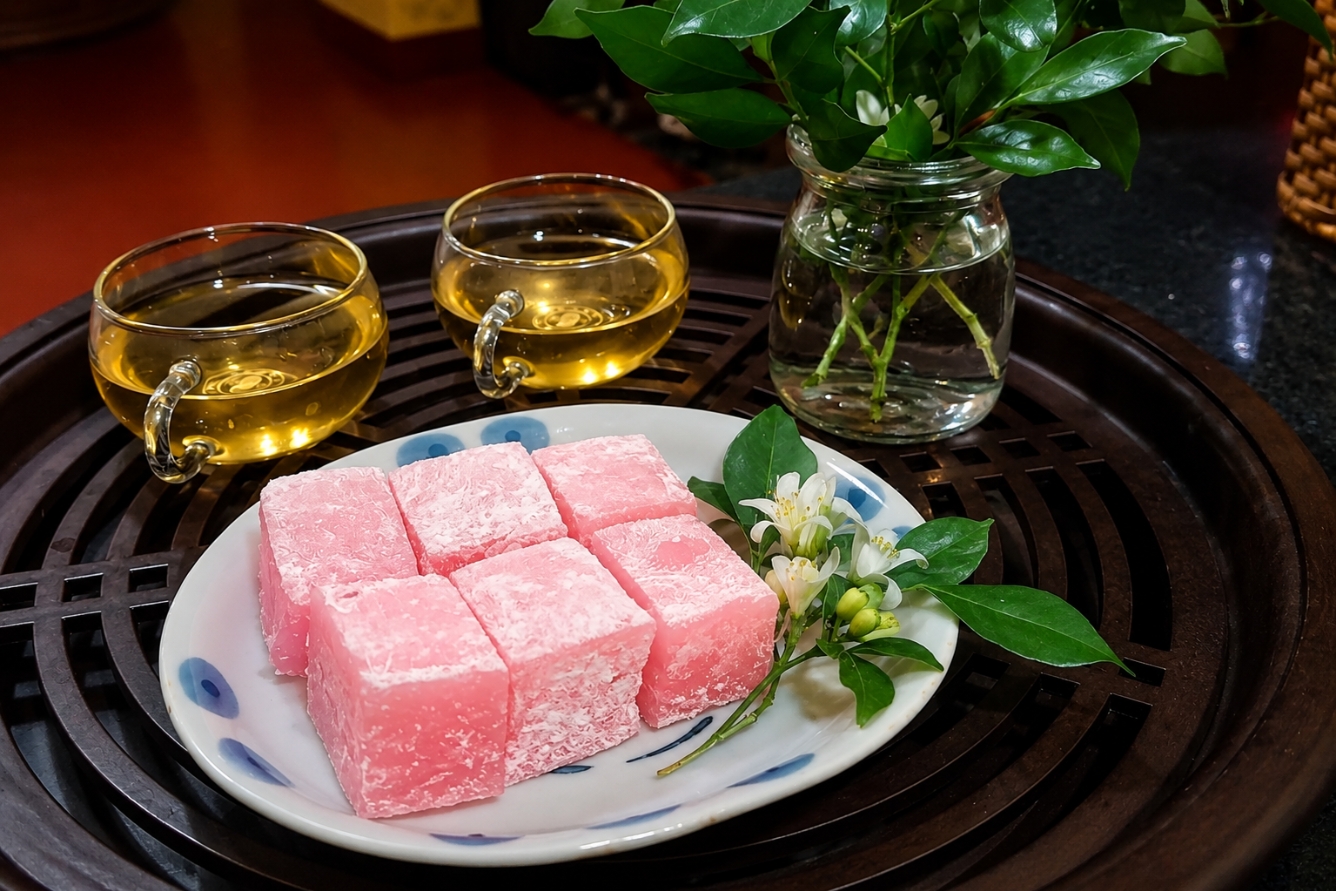 Bánh hồng Phú Yên với hương vị ngọt dịu và mềm dẻo đặc trưng.