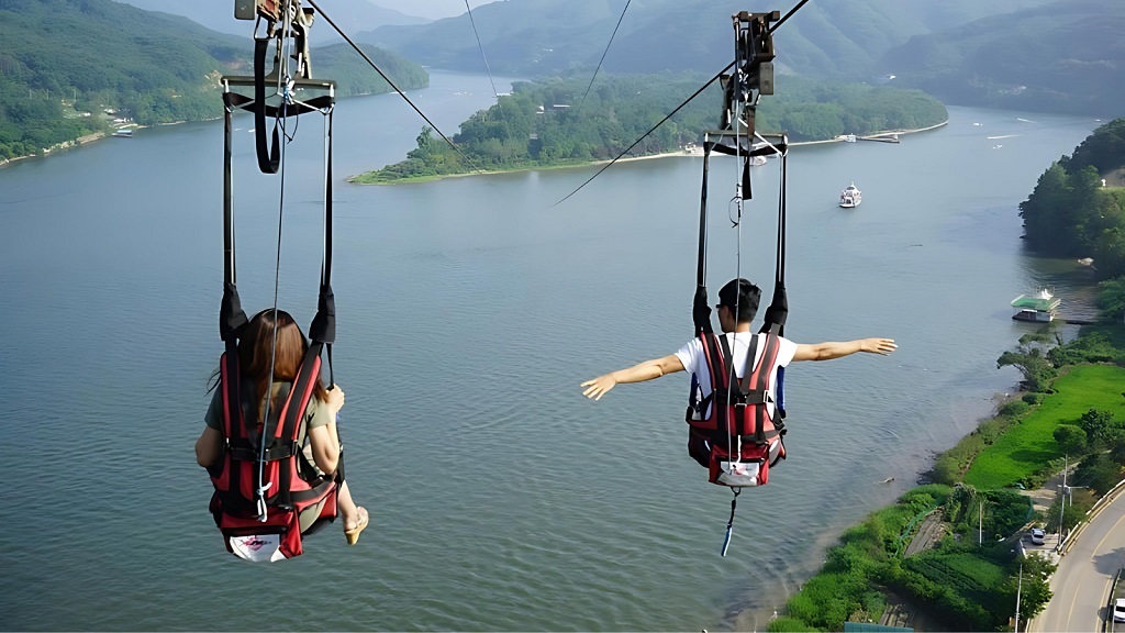 Đi Zip Wire ra đảo Nami