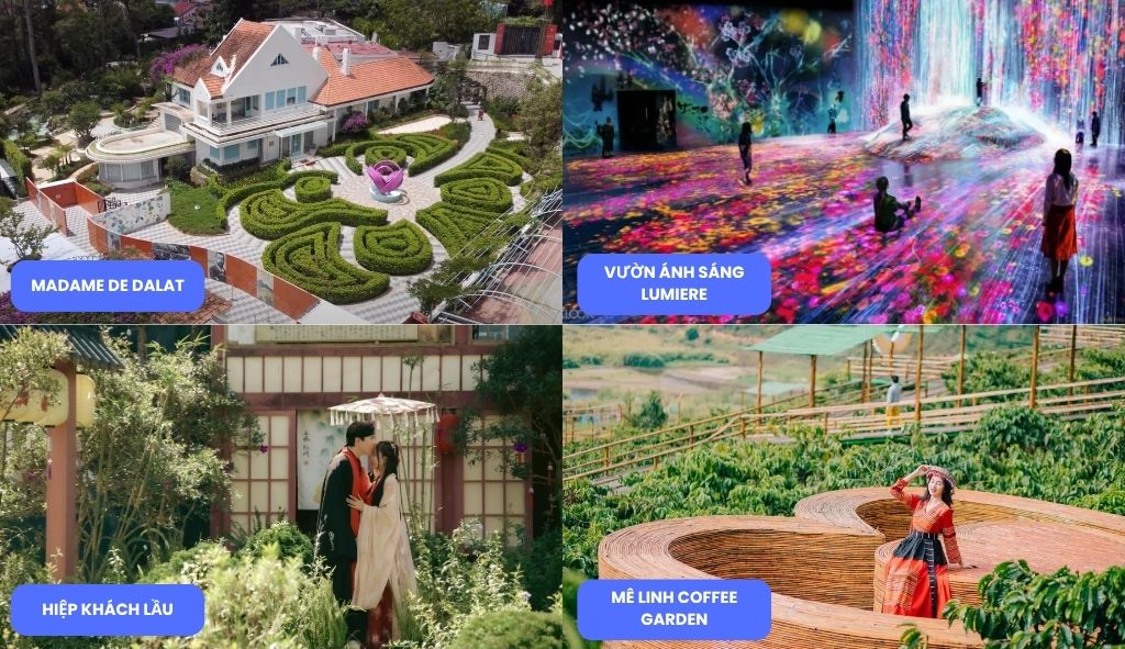Những địa điểm check-in sống ảo đẹp ở Đà Lạt mà du khách có thể cân nhắc