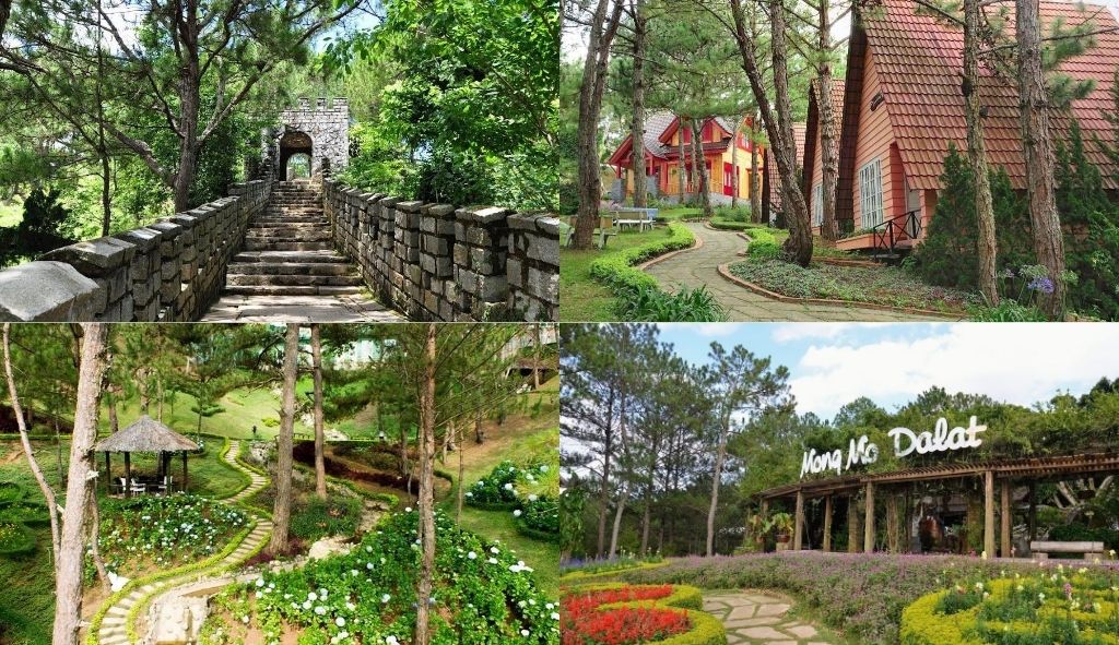 Đồi Mộng Mơ thu hút du khách nhờ mô hình “Vạn Lý Trường Thành” thu nhỏ phiên bản Việt cùng cảnh quan thiên nhiên thơ mộng, mát mẻ