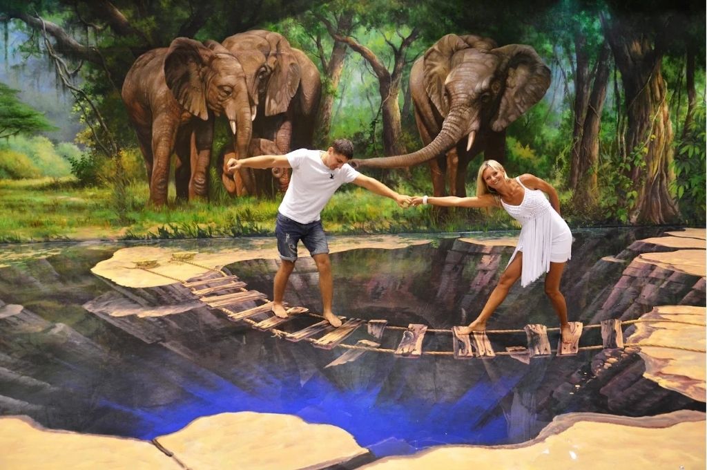 Hóa thân thành nhân vật chính trong từng bức tranh tại bảo tàng nghệ thuật tranh 3D Art in Paradise.
