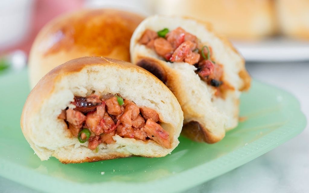 Bánh bao xá xíu Char Siu Bao 