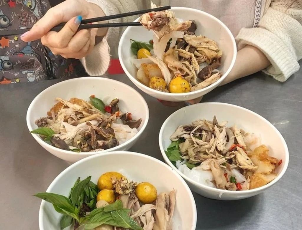 Bánh ướt lòng gà Đà Lạt