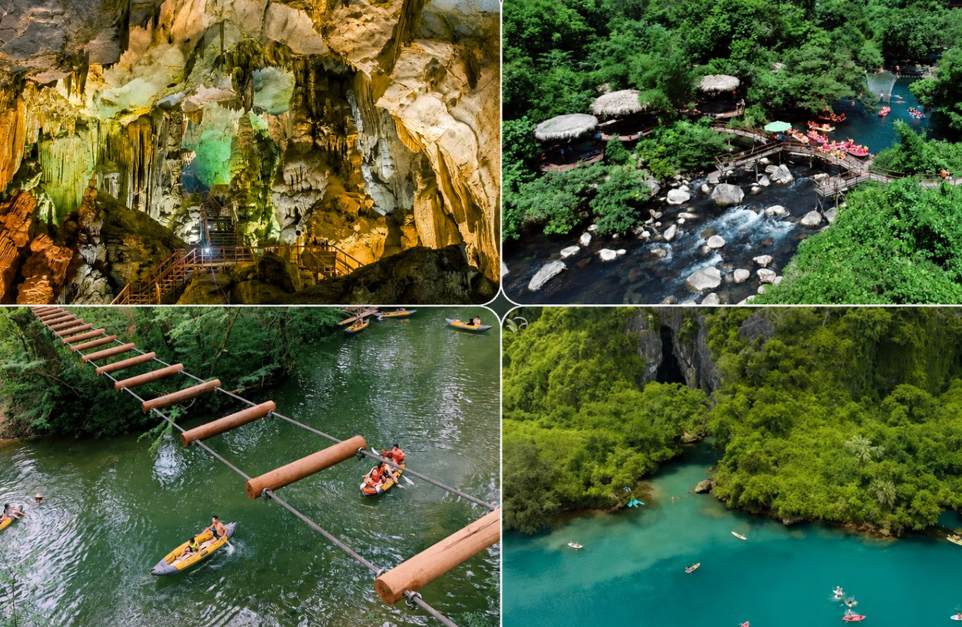 Các điểm tham quan gần động Phong Nha.