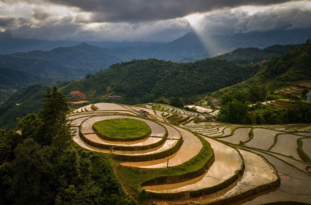Ruộng bậc thang Hoàng Su Phì giữa núi rừng