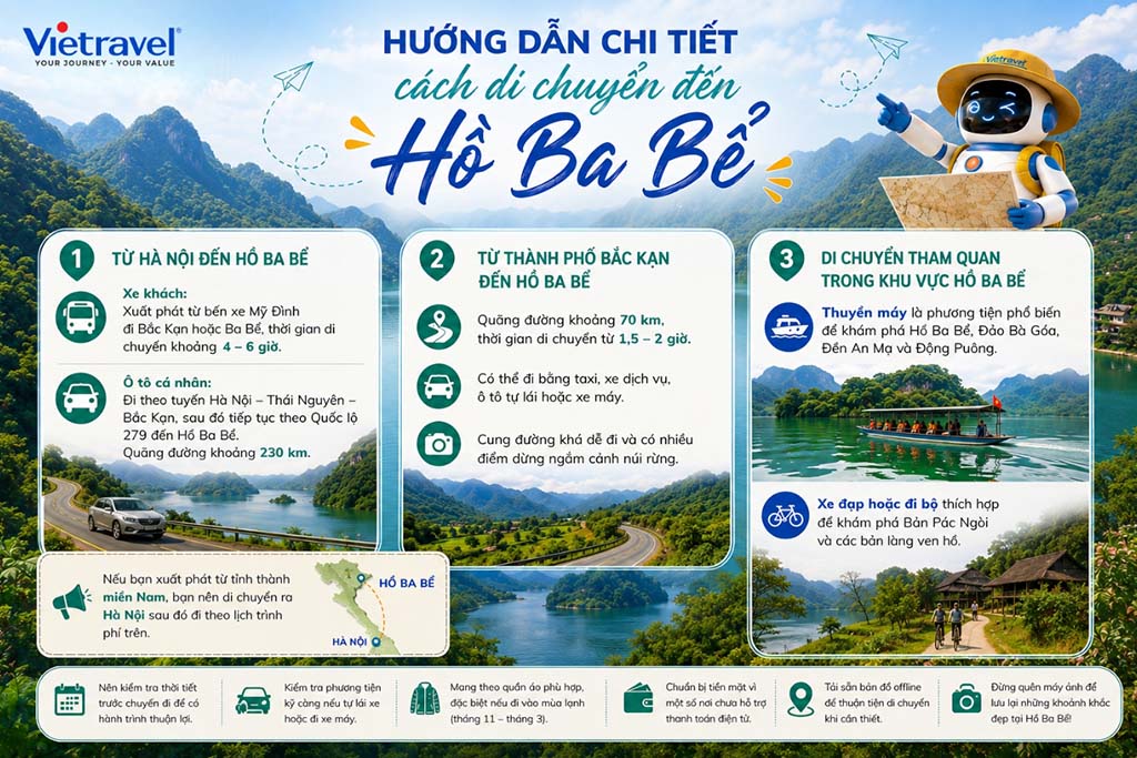 Du khách di chuyển trên cung đường đến Hồ Ba Bể, Bắc Kạn