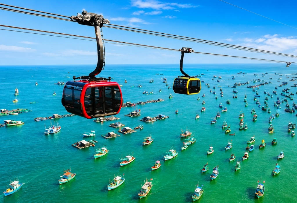 Cáp treo Hòn Thơm mang đến một góc nhìn khác về Phú Quốc.