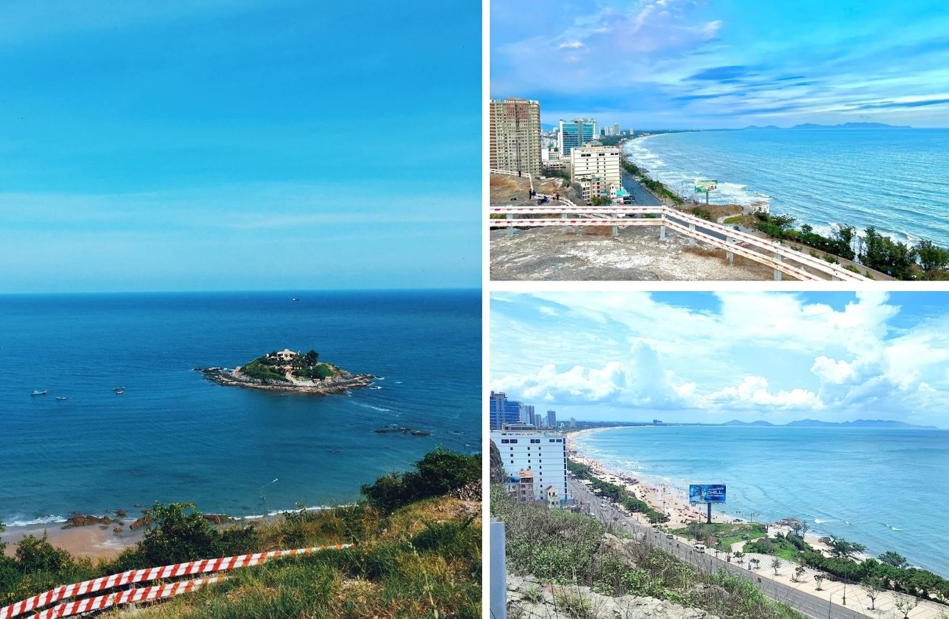 Đồi Con Heo Vũng Tàu với khung cảnh đồi đá hoang sơ, hướng nhìn