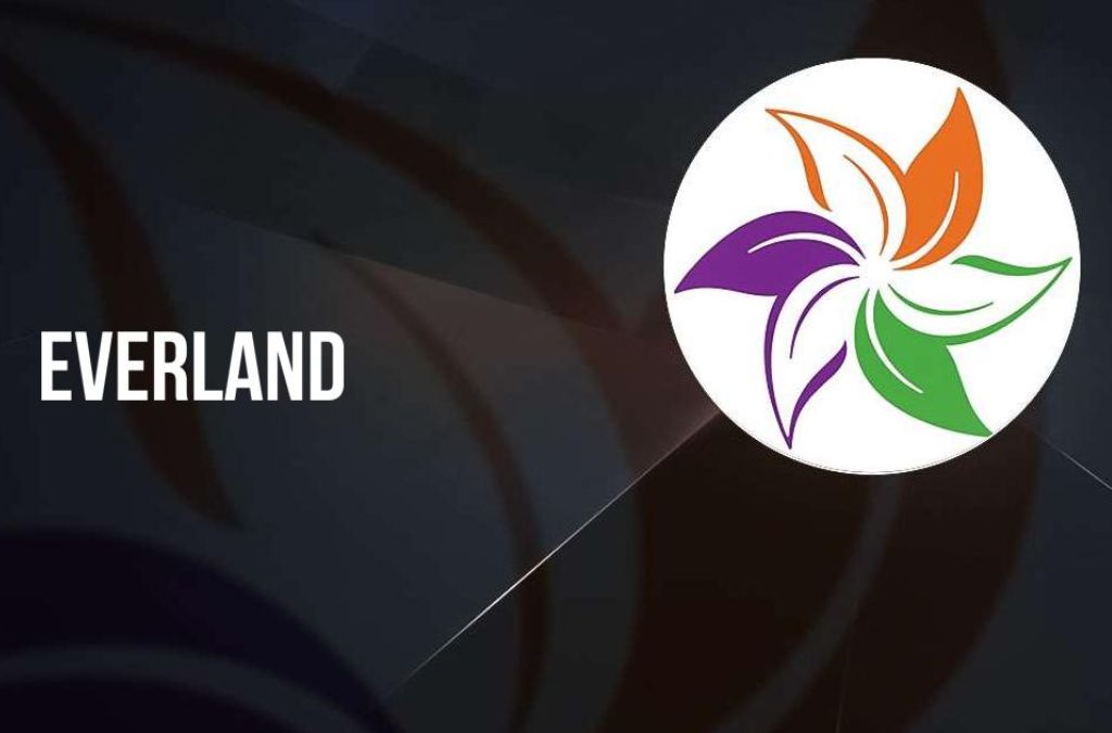 Logo ứng dụng Everland trên nền tối