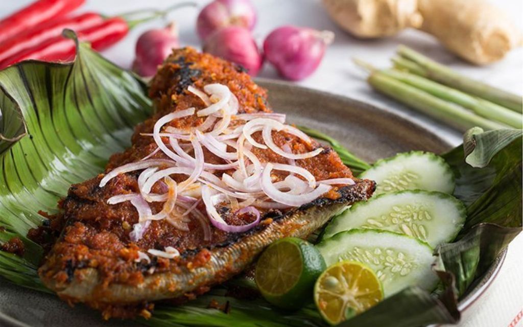 Cá đuối nướng sốt Sambal