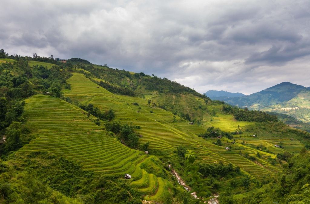 Ruộng bậc thang Sán Sả Hồ