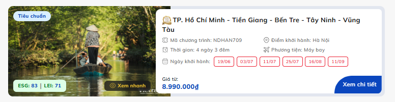 Tour du lịch Vũng Tàu khởi hành từ Hà Nội