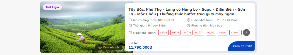 Tour Tây Bắc hot nhất 2026