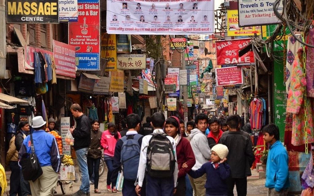 Khu phố Thamel Kathmandu