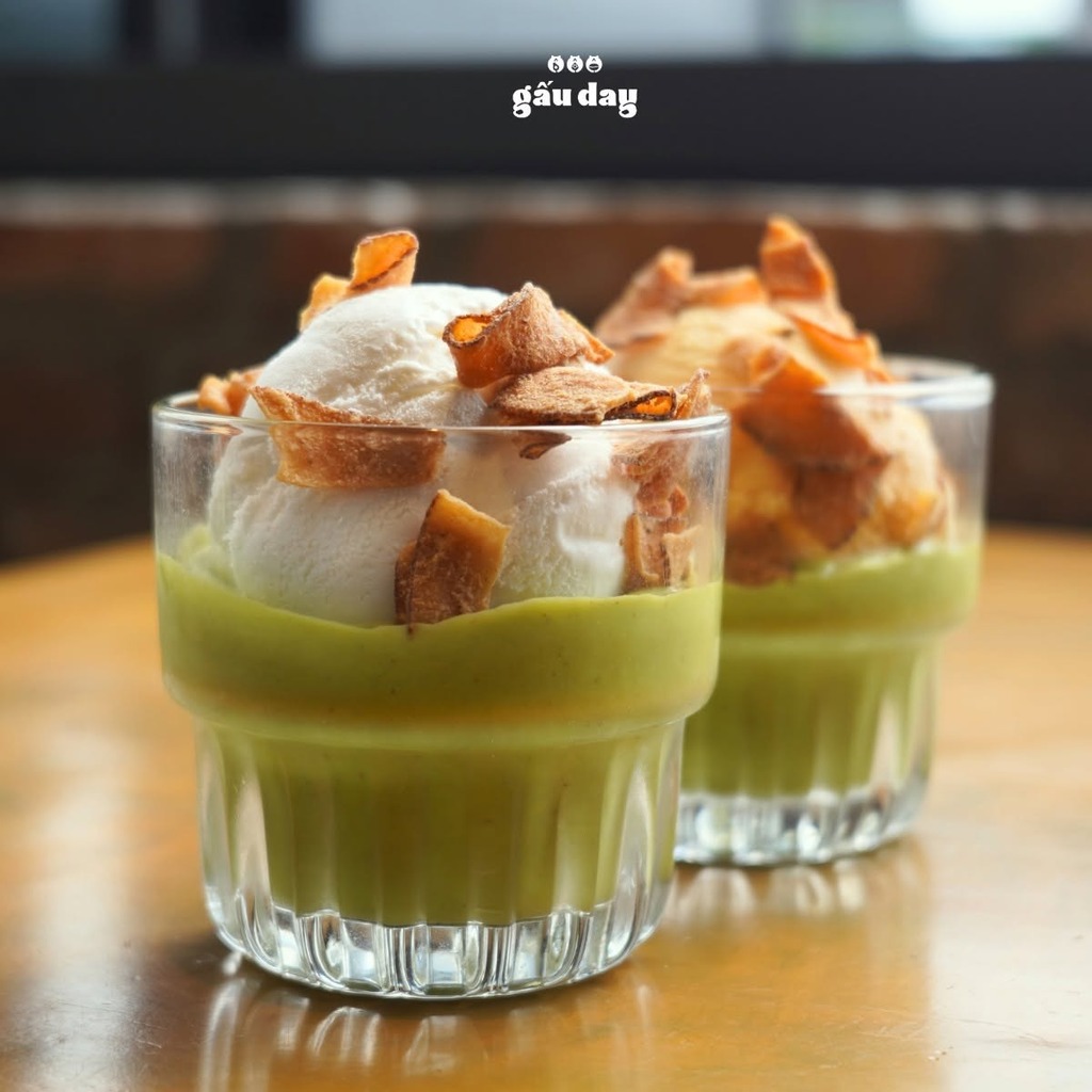  Ly kem bơ và cà phê kem bơ tại Gấu ‘s Cafe