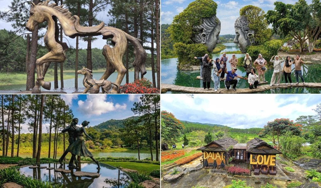 Tác phẩm đất sét tại Đường hầm điêu khắc