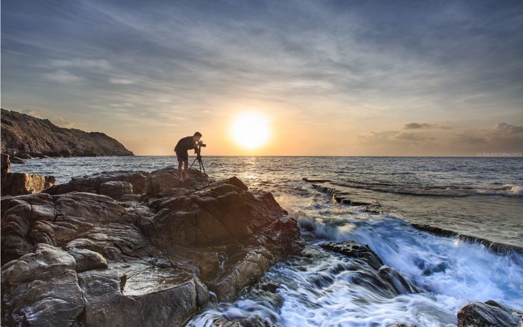 Biển Hang Rái chiều muộn 