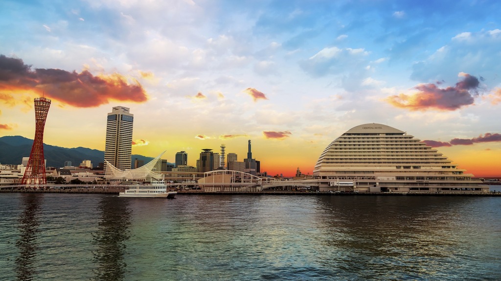 Kobe nằm ở vị trí đắc địa tại vùng Kansai