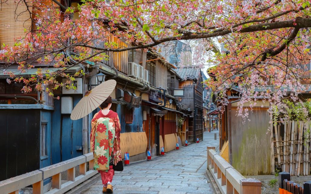 thuê kimono và dạo phố cổ nhật bản