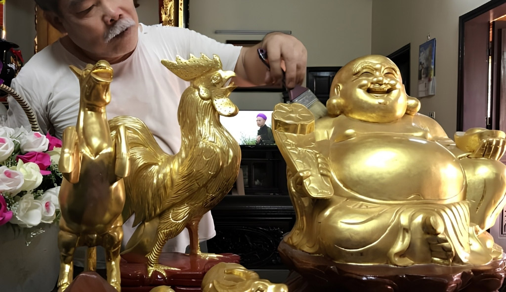 Nghệ nhân ưu tú Lê Văn Vòng ở làng nghề kiêu Kỵ