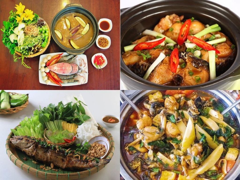 Đặc sản miền Tây tại Làng nổi Tân Lập