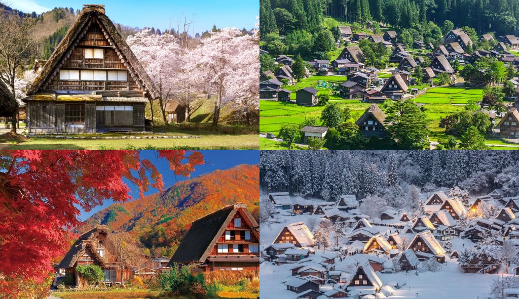 Vẻ đẹp 4 mùa của làng Shirakawa-go