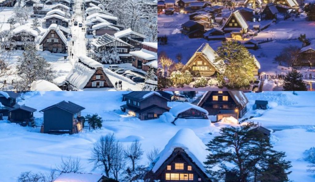 Vẻ đẹp thu hút của làng Shirakawa-go mùa đông