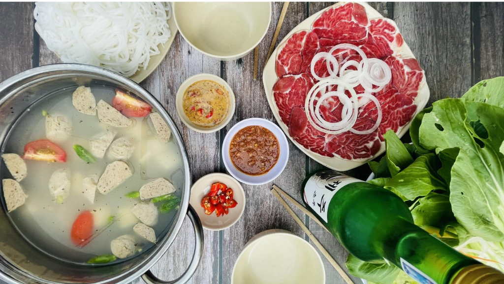 Món lẩu bò ớt hiểm cay 