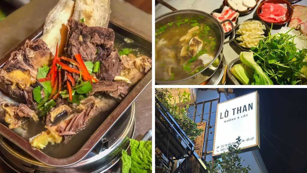 Lẩu xí quách và sườn bò 