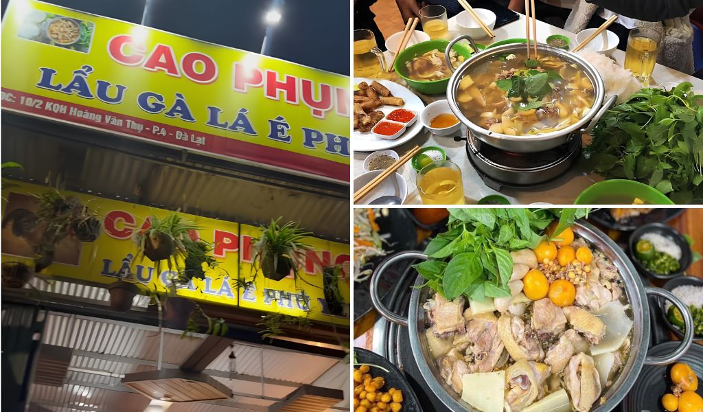 Lẩu gà lá é Cao Phụng Hoàng Văn Thụ