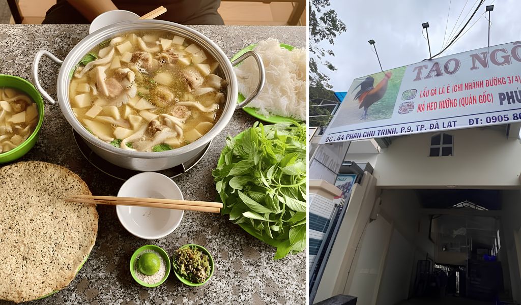 Lẩu gà lá é Tao Ngộ 64 Phan Chu Trinh