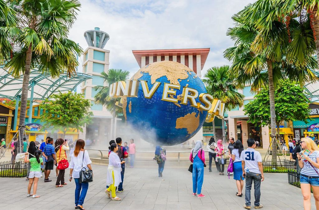 Quả cầu Universal Studios Singapore tại đảo Sentosa
