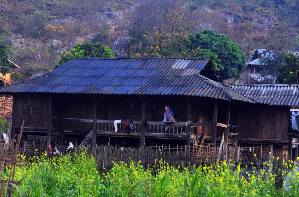 Nhà sàn gỗ tại Bản Thái Mù Cang Chải