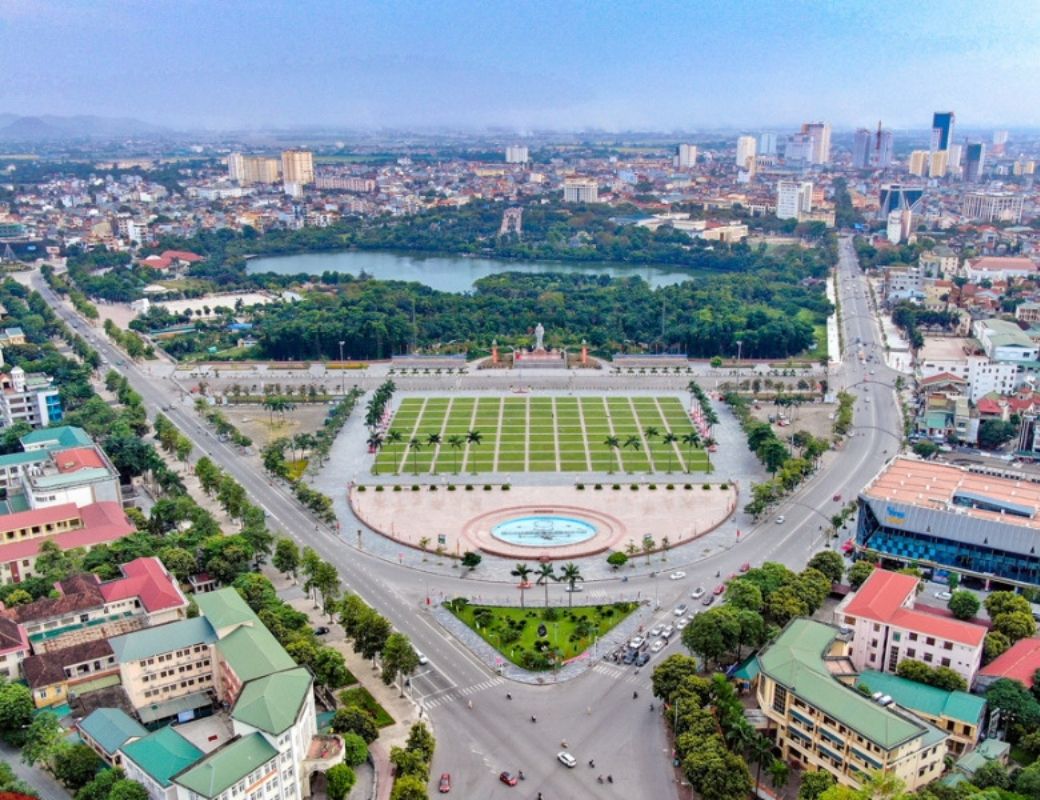 Toàn cảnh Nghệ An nhìn từ trên cao. 