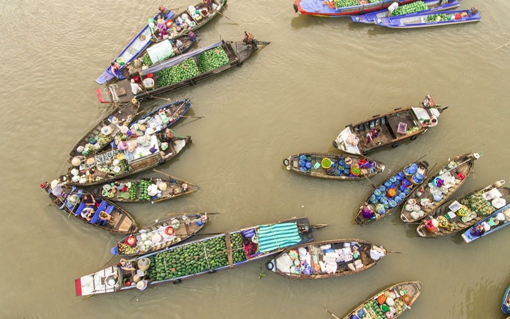 Chợ nổi Cái Răng Cần Thơ 