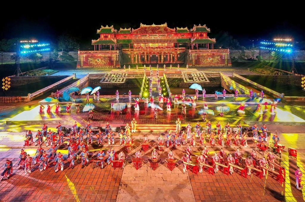 Không gian trình diễn nhã nhạc cung đình Huế